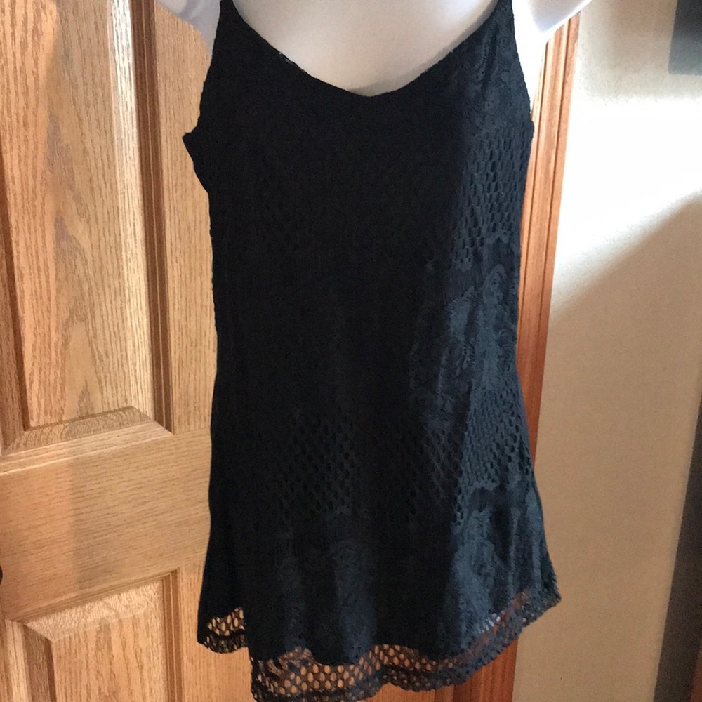 Vanity lace lace tank top